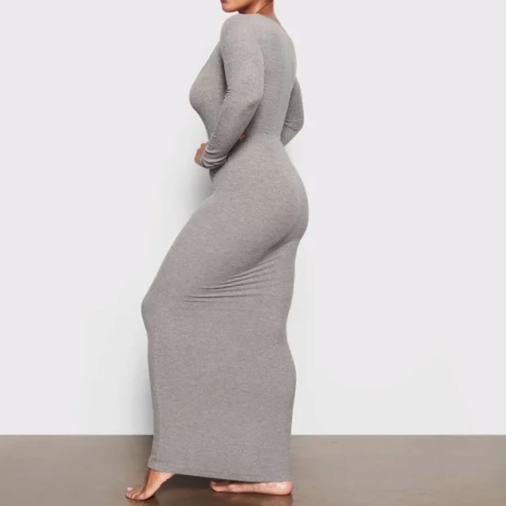 Skims Dresses Skims Soft Lounge Long Sleeve Dress